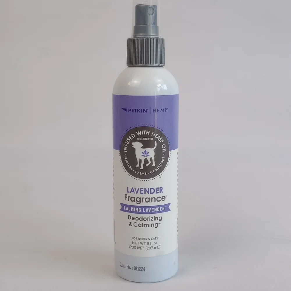 Petkin Lavender Fragrance Deodorizing And Calming Hemp Infused For Cats And Dogs